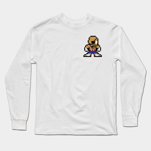 8 Bit Sagat Long Sleeve T-Shirt by Sheriken